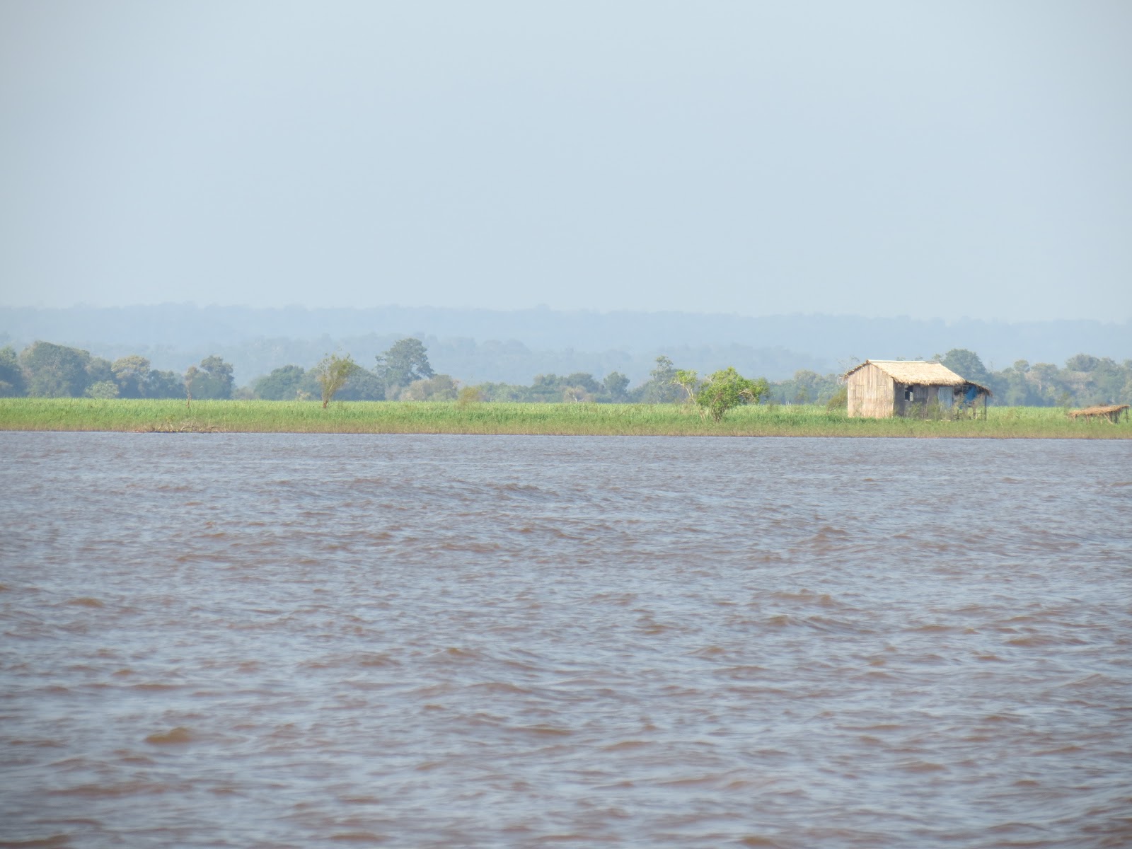 Em Certas Localidades Ao Longo Do Rio Amazonas