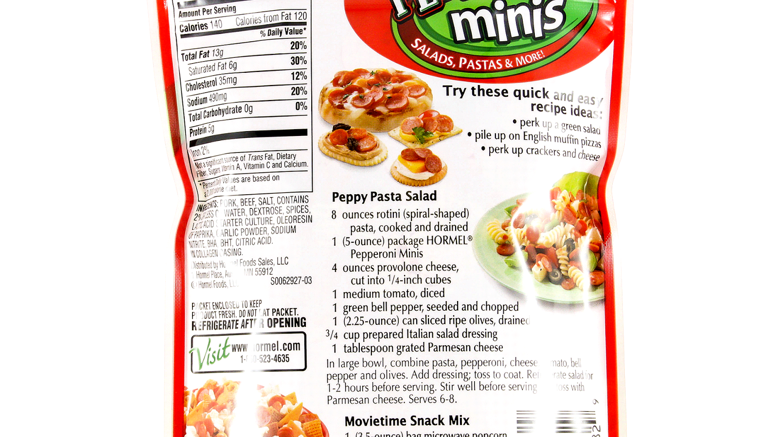 Hormel Hormel Pepperoni Nutrition Pepper Choices