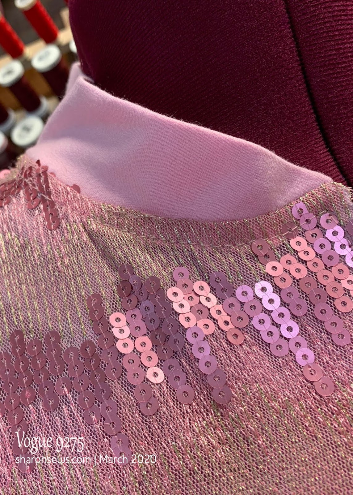 Sharon Sews: A Pink Sequin Jacket - Vogue 9275