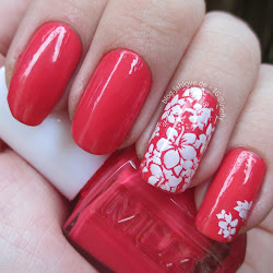 coral bright mua nails nail jahlove moyou stamping ich aktuellen habe thema challenge zum flowers