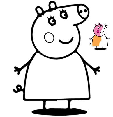 Printable Coloring Pages Pdf Peppa Pig Coloring Pages Printables