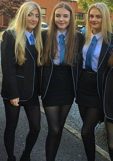 Tight Skirts Page: Uniform Tight Skirts 26: Extra British College Girls
