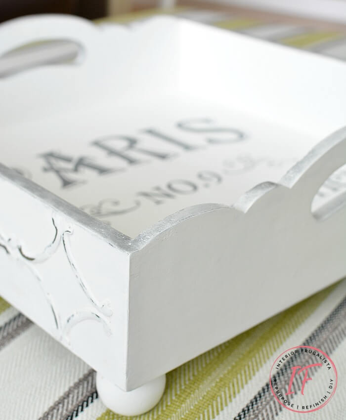 Square Ottoman Tray With Behr Chalk Paint Interior Frugalista