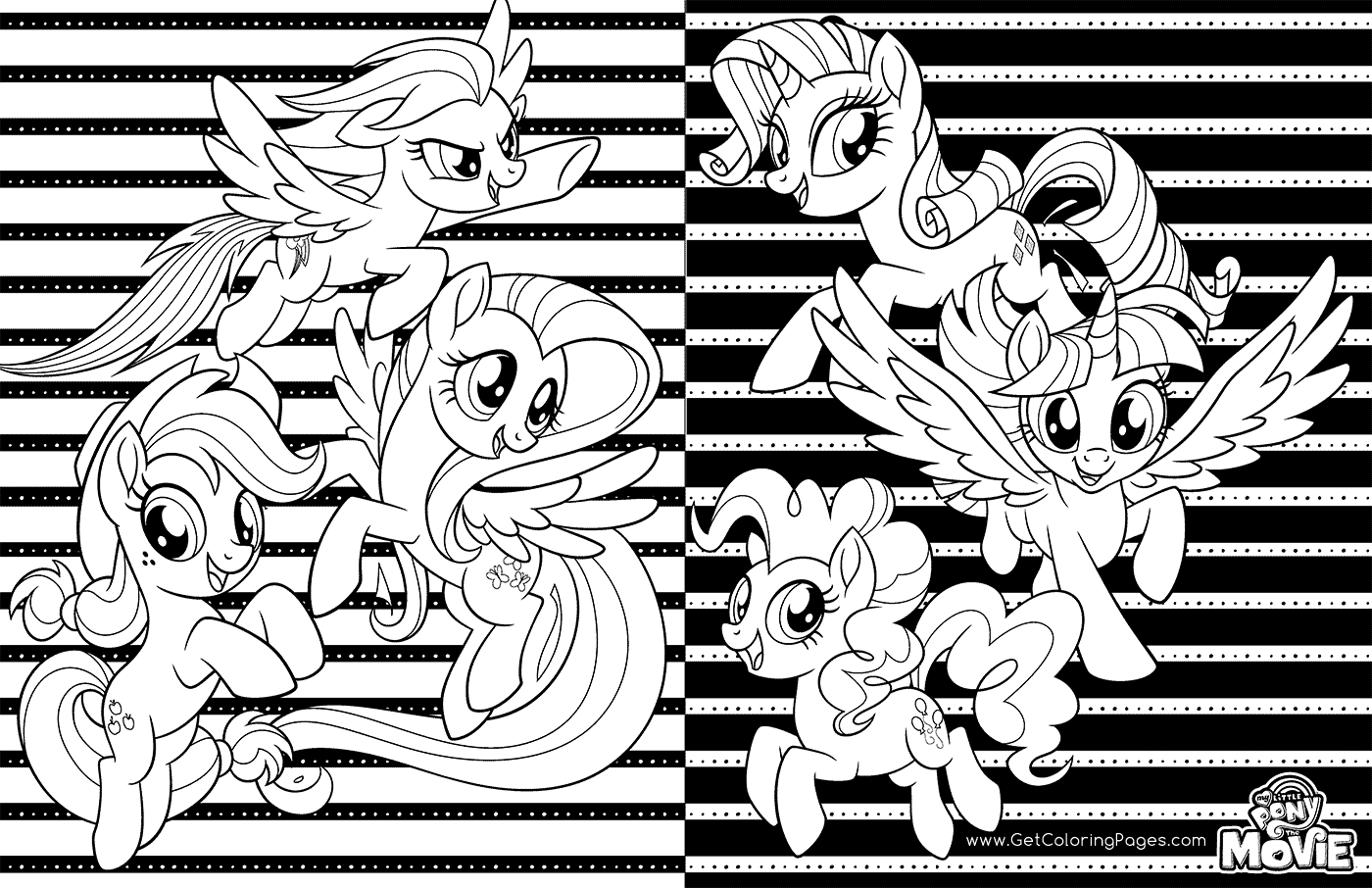 Mlp Coloring Pages 2 - Coloring Pages