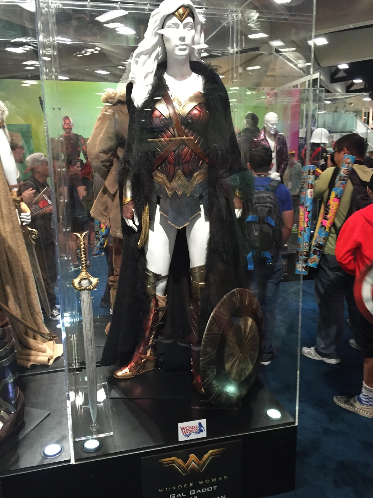 SDCC 2016 Photos of the WONDER WOMAN Costumes on Display at the DC Booth