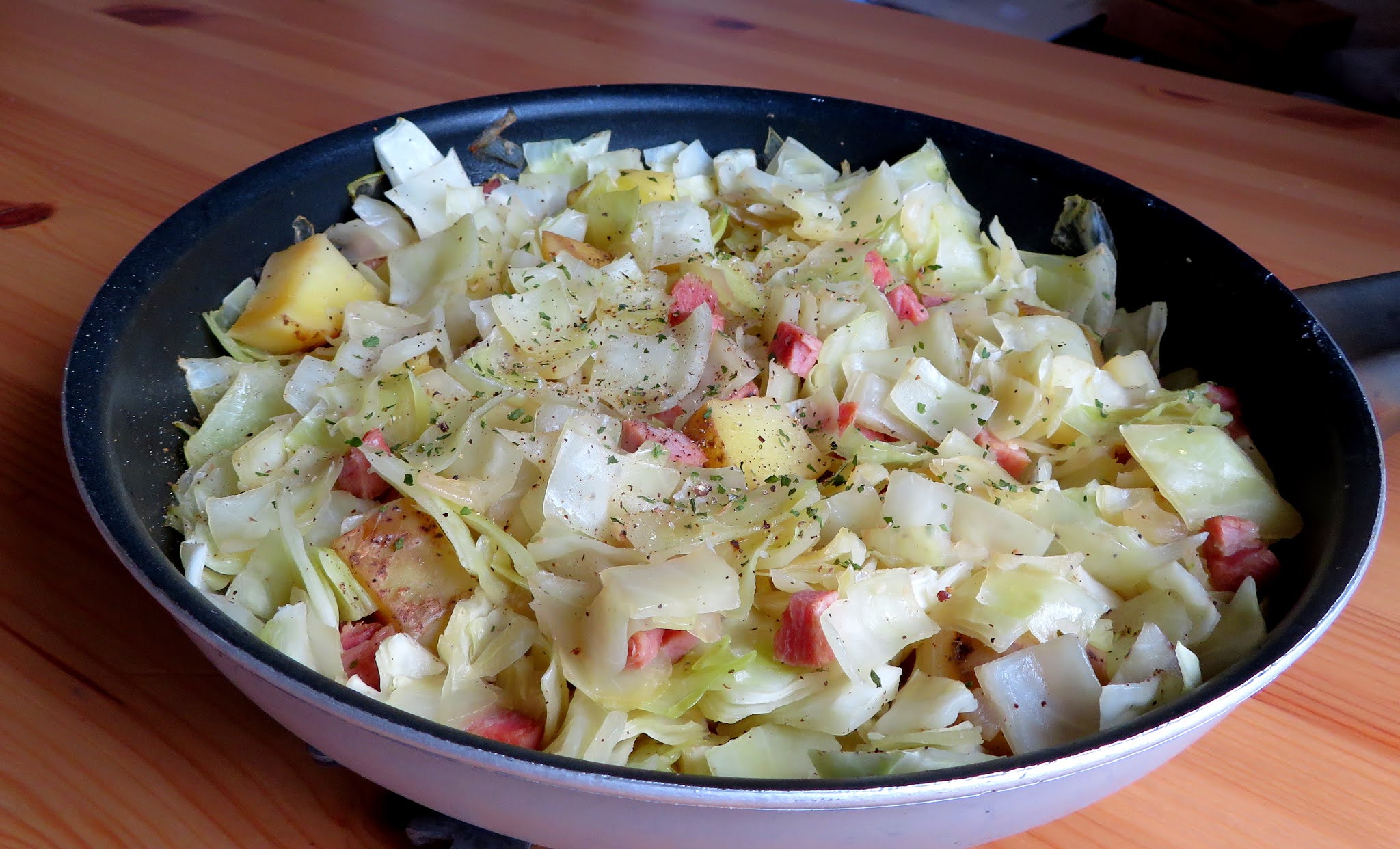 Smothered Cabbage with Ham The English Kitchen