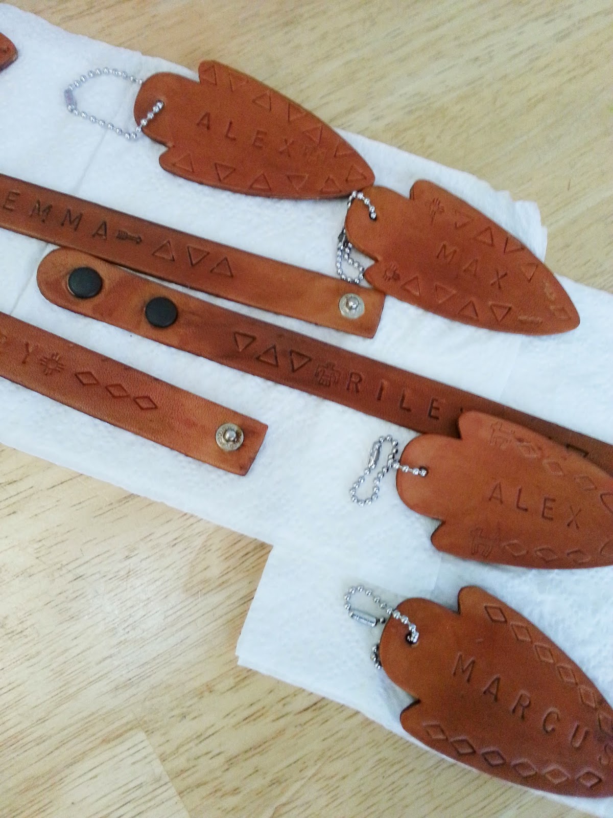To Life and To Love DIY Personalized Leather Key Tags & Bracelets