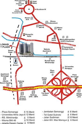 T-PLAZA Residence Jakarta: LOKASI