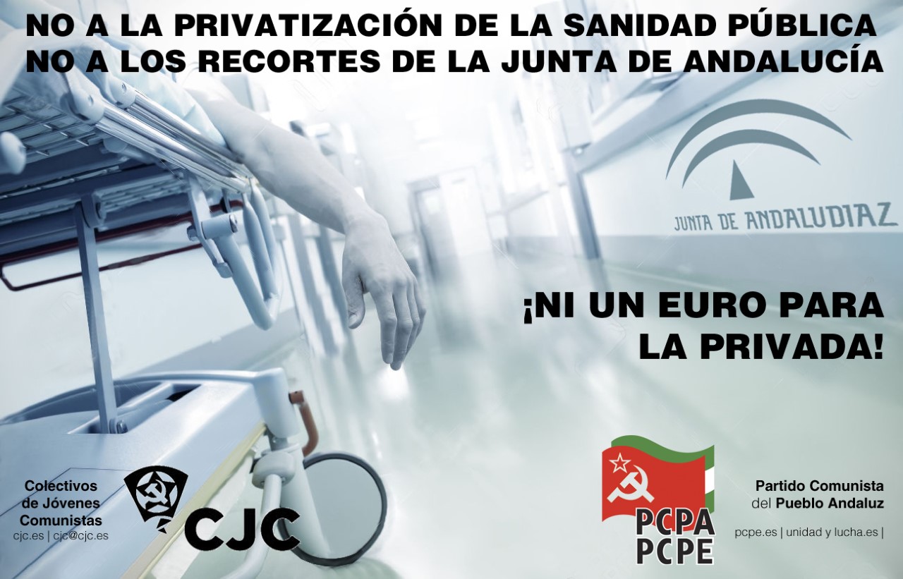 no a la privatización de la sanidad pública