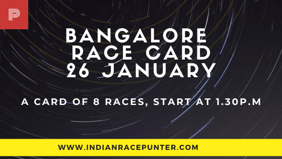 Bangalore Race Card 26 January