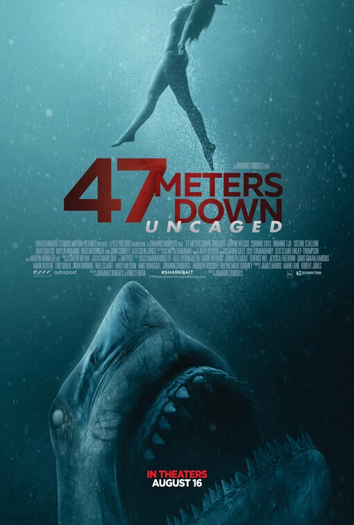 vier keer Boodschapper Panda Shark Bait in Bikinis: "47 Meters Down: Uncaged" tense and ridiculous in  equal measure