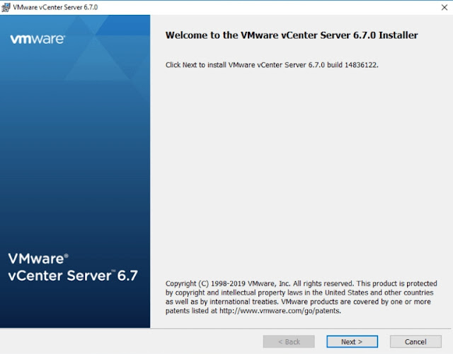 Instalação VMware vCenter 6.7.0 para Windows