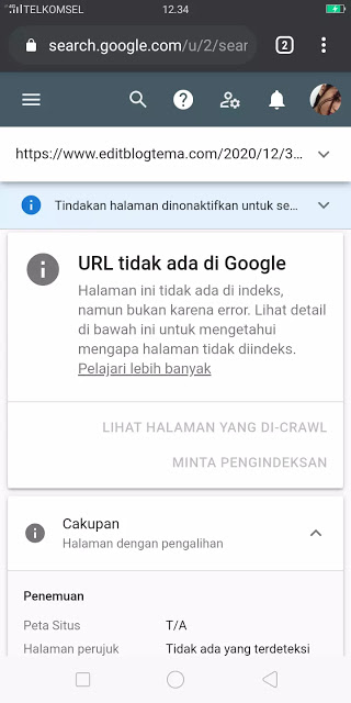 index Google via mobile