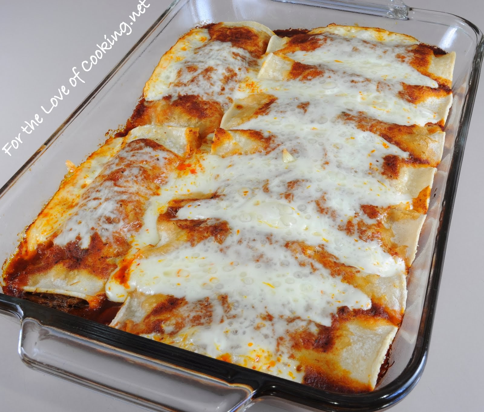Henrie's Kitchen Sour Cream Beef Enchiladas