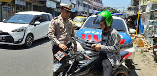  Hari Pertama Operasi Zebra,Polantas Polres Pare Pare Tilang 30 Pengendara