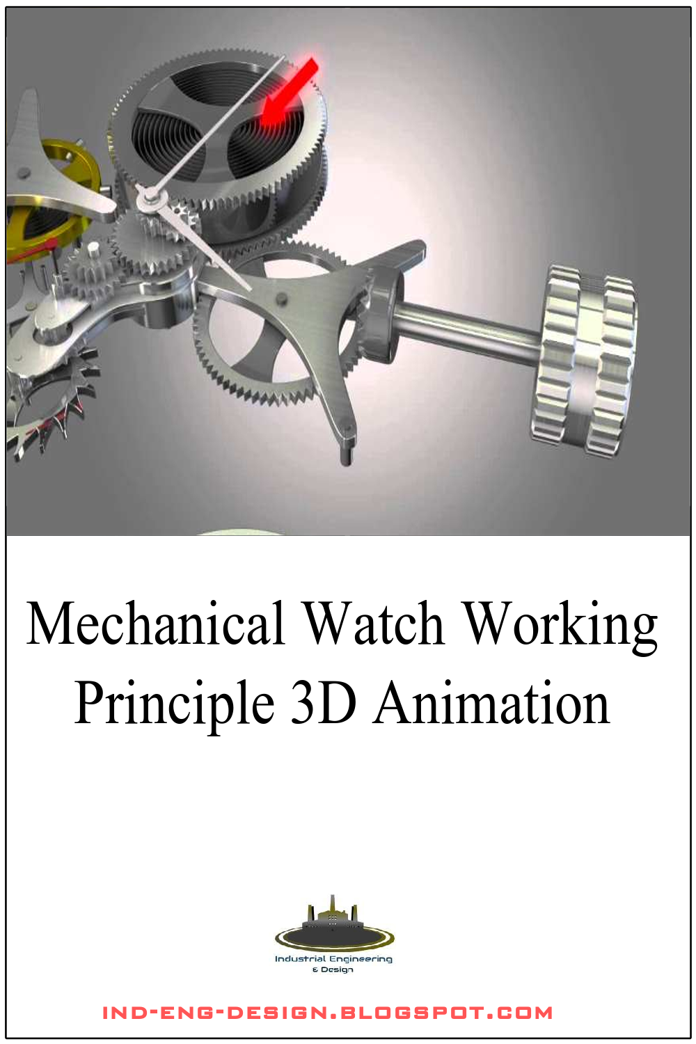 Mechanical Watch Working Principle 3D Animation indengdesign