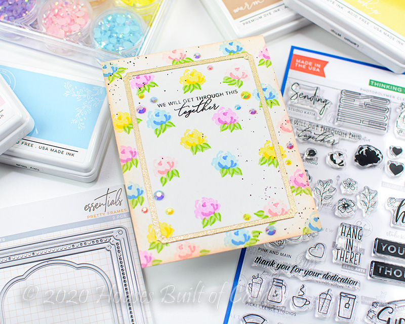 Houses Built of Cards Floral Backgrounds and Wreaths Facebook and