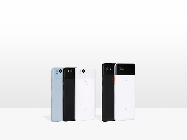 Abbildung der neuen Google Pixel 2 Smartphones