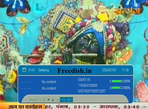 Satsang TV frequency, Satsang TV channel number, Satsang TV on dd free dish watch live