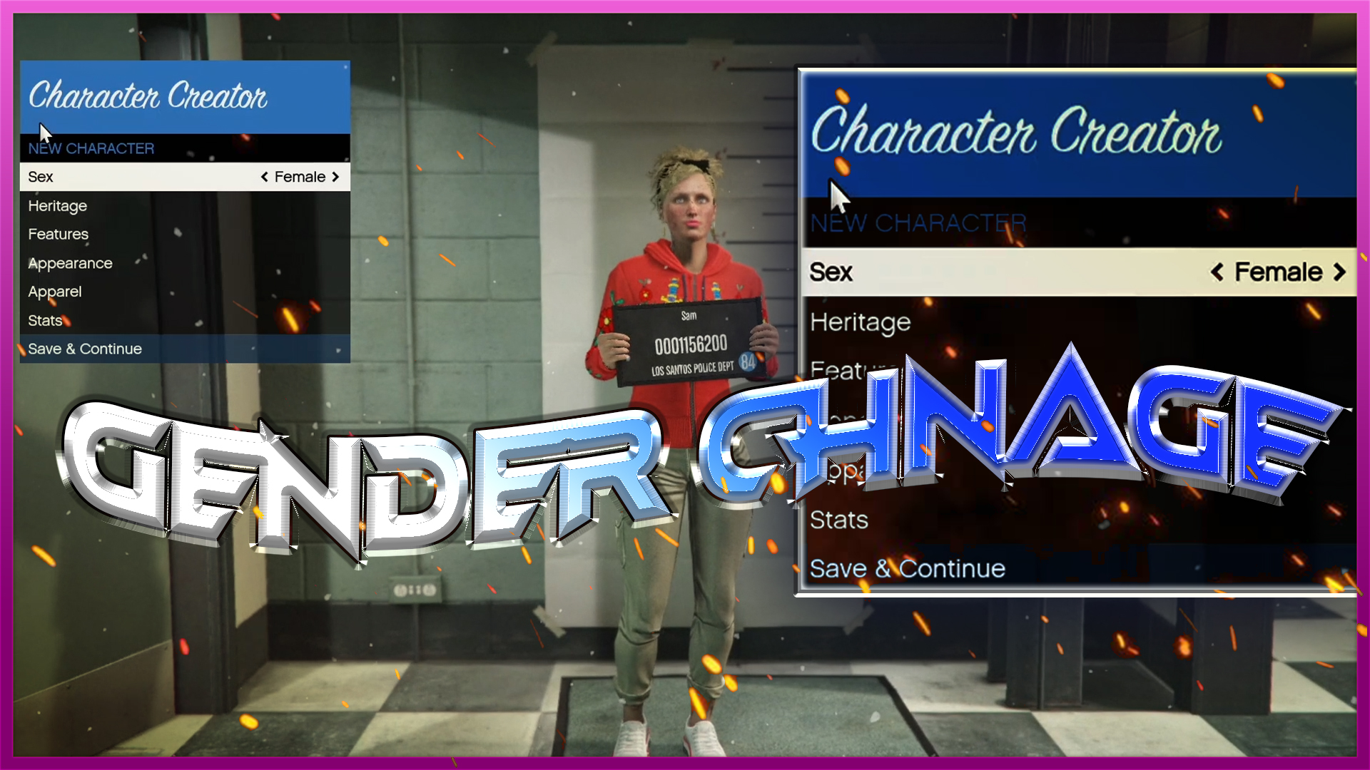 GTA V Online 1.57 Gender Change Without Menu Use Values to Change