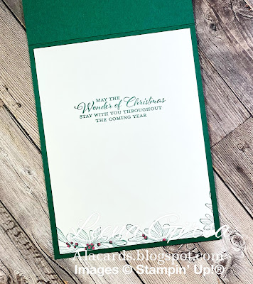 wishes & wonder stampin' up! traditional christmas card