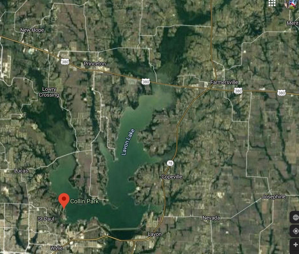 Family Adventures Kayak on Lavon Lake at its SW Corner
