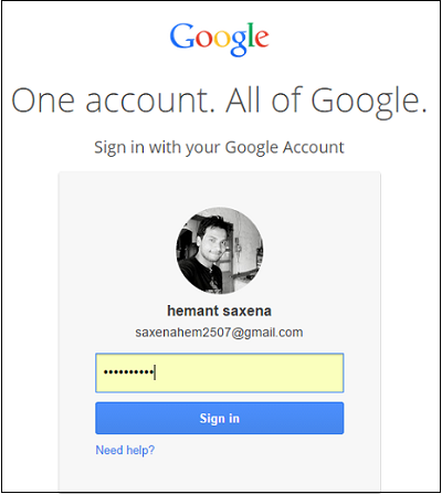 account Google