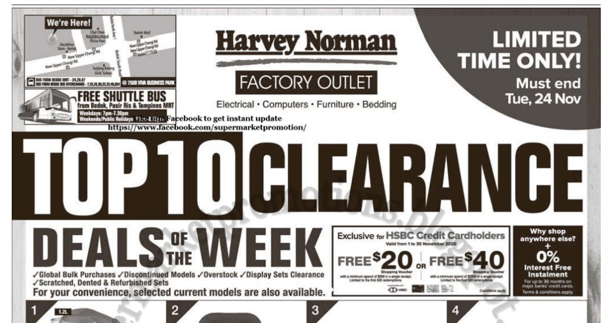 Harvey Norman Top 10 Clearance Deals 21 24 November 2020