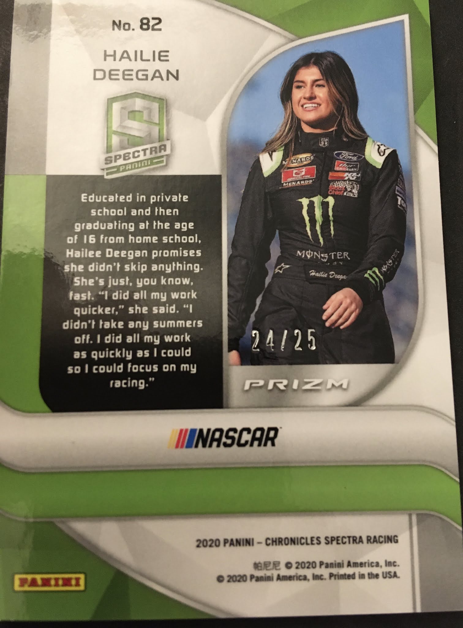 Spade Racing 2020 Panini Nascar Chronicles Cards Unboxing PACK 18 of 24
