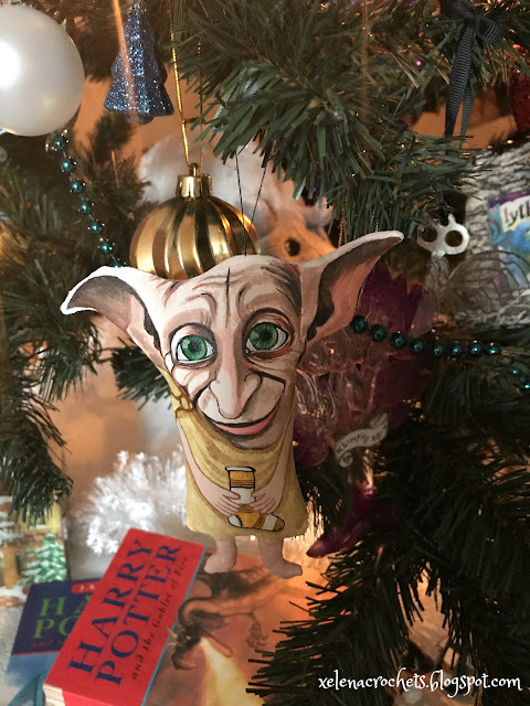 harry potter christmas tree dobby ornament