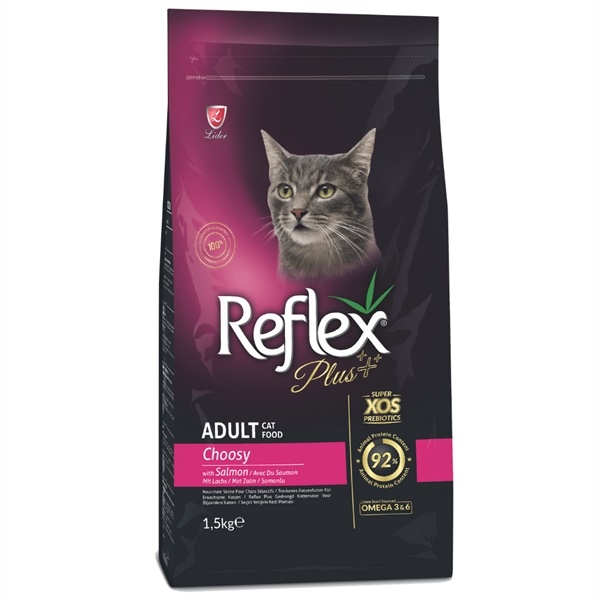 REFLEX PLUS ADULT CAT FOOD SALMON 1,5kg Thức ăn cho mèo trưởng thành vị cá hồi Thổ Nhĩ Kỳ REFLEX PLUS ADULT CAT FOOD SALMON 1,5kg Thức ăn cho mèo trưởng thành vị cá hồi Thổ Nhĩ Kỳ