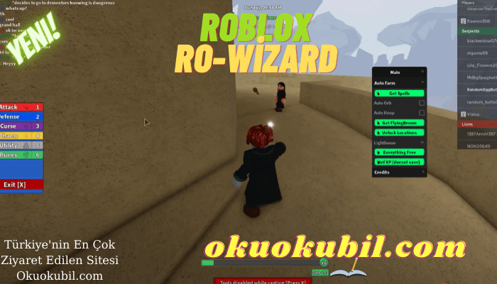 Roblox RO-Wizard Auto Hoop, Attack Farm Script Hilesi Kodları 2021