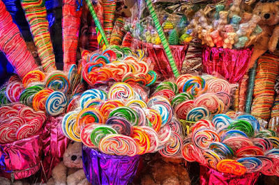 Lollipops in a candy shop