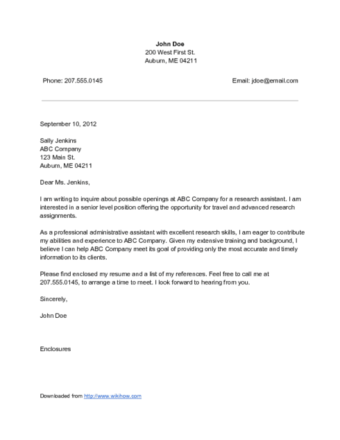 How to Write a Cover Letter How to Write a Cover Letter
