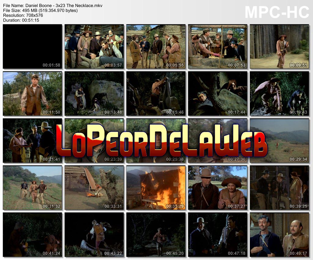 Daniel Boone - Temporada 3 Episodios 23 a 27 (Fin Temporada)