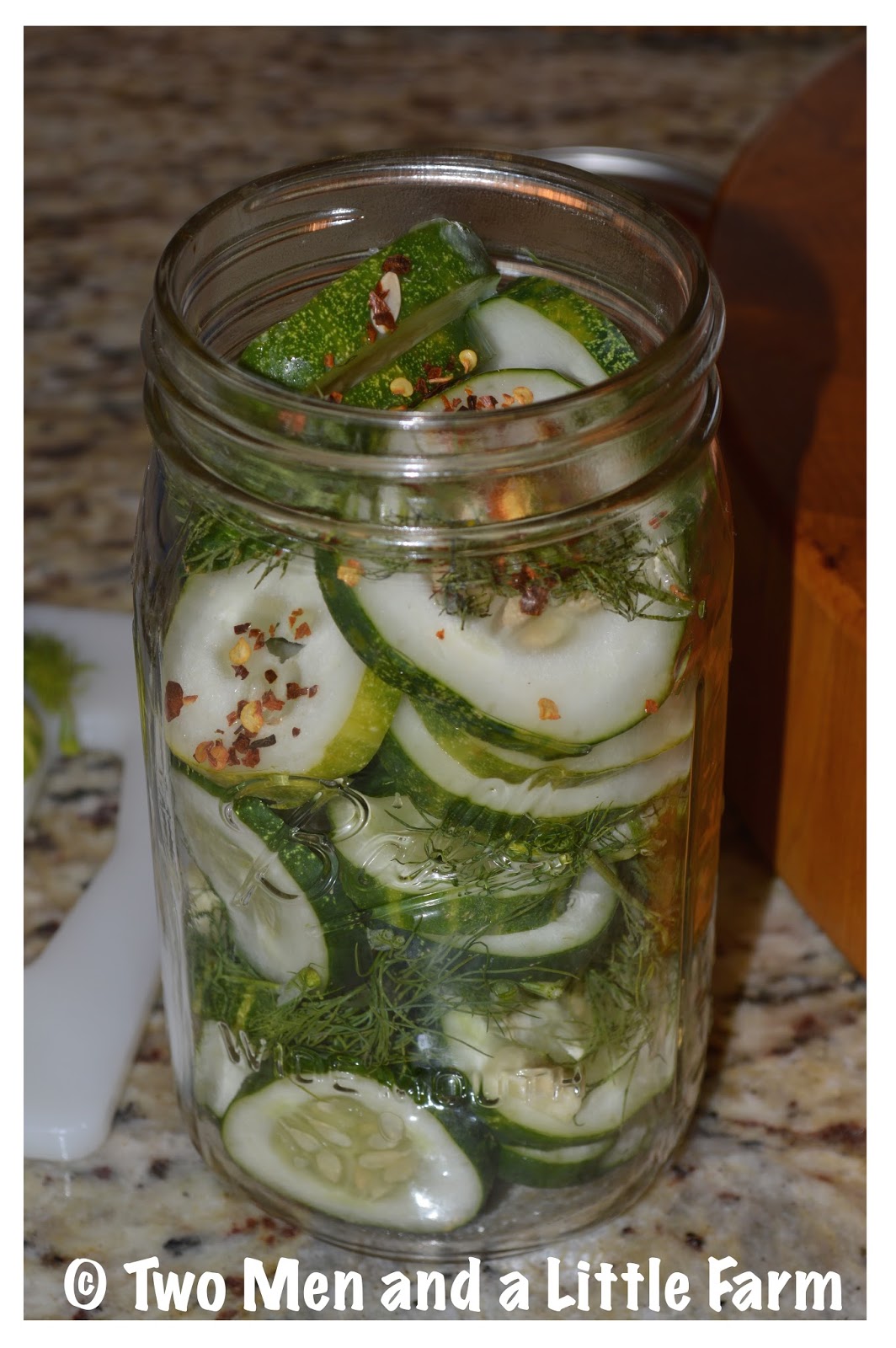 Two Men and a Little Farm NO COOK REFRIGERATOR PICKLES RECIPE