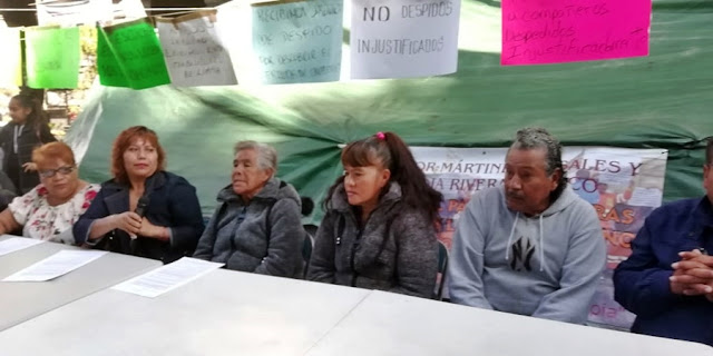 Claudia Rivera tiene “metidas las manos” en la vida sindical, insisten “naranjitas”
