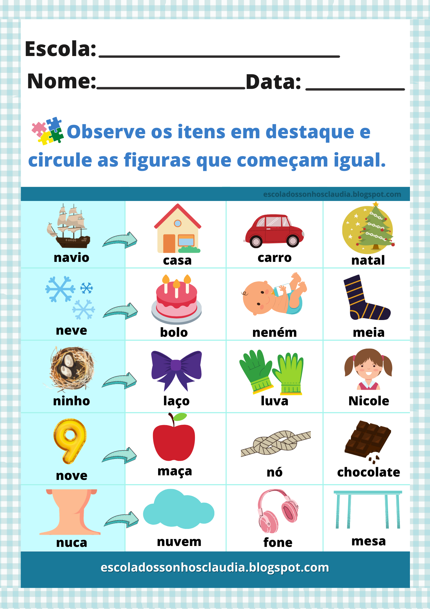 Blog Profissão Professor Atividades e Plano de Aula com a letra N para Alfabetização BNCC Blog Profissão Professor Atividades e Plano de Aula com a letra N para Alfabetização BNCC