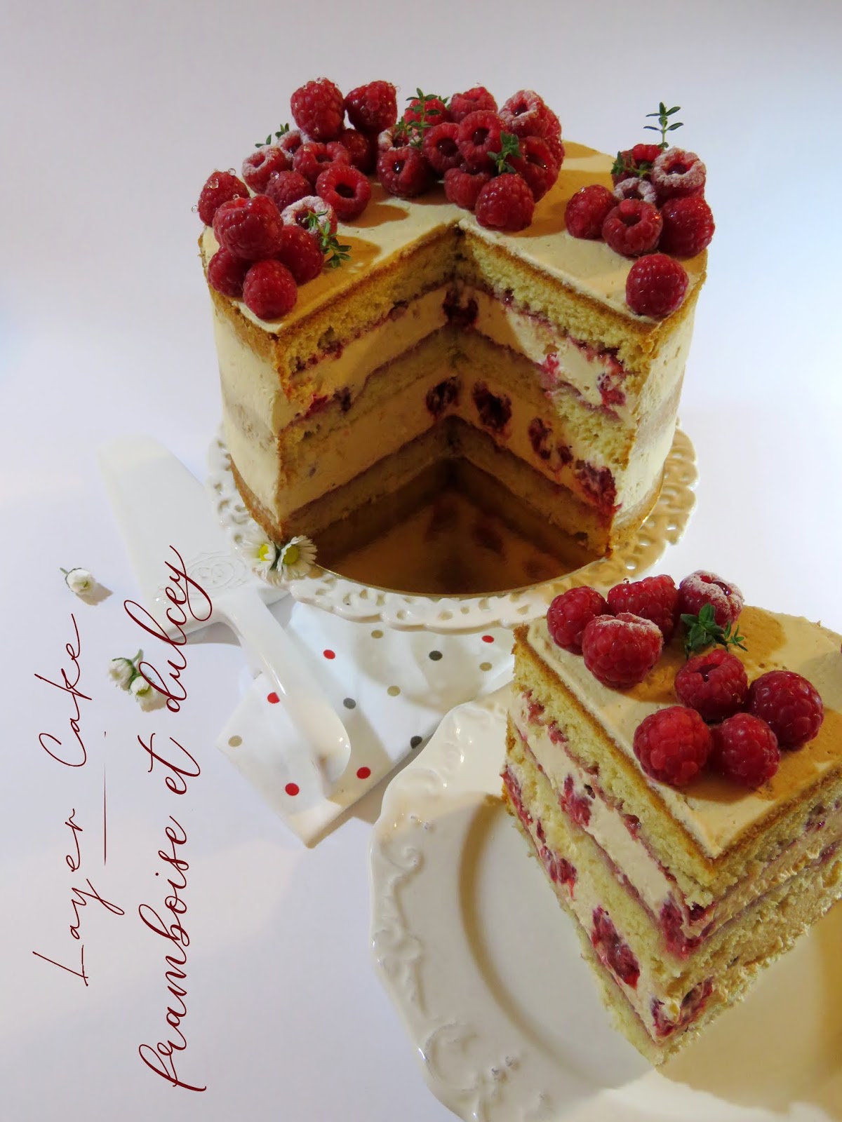 Mini layer cake framboise - Mes Délicieuses Créations