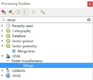 GDAL Merge Tool