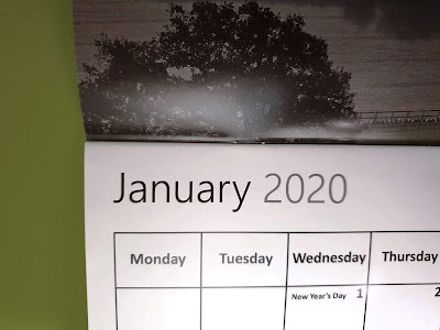 January 2020 calendar