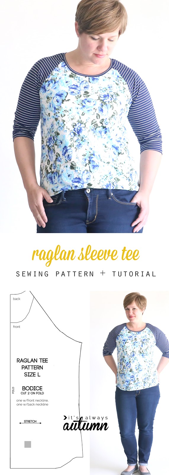 Mens Raglan T-Shirt Pattern (FREE!) - Melly Sews