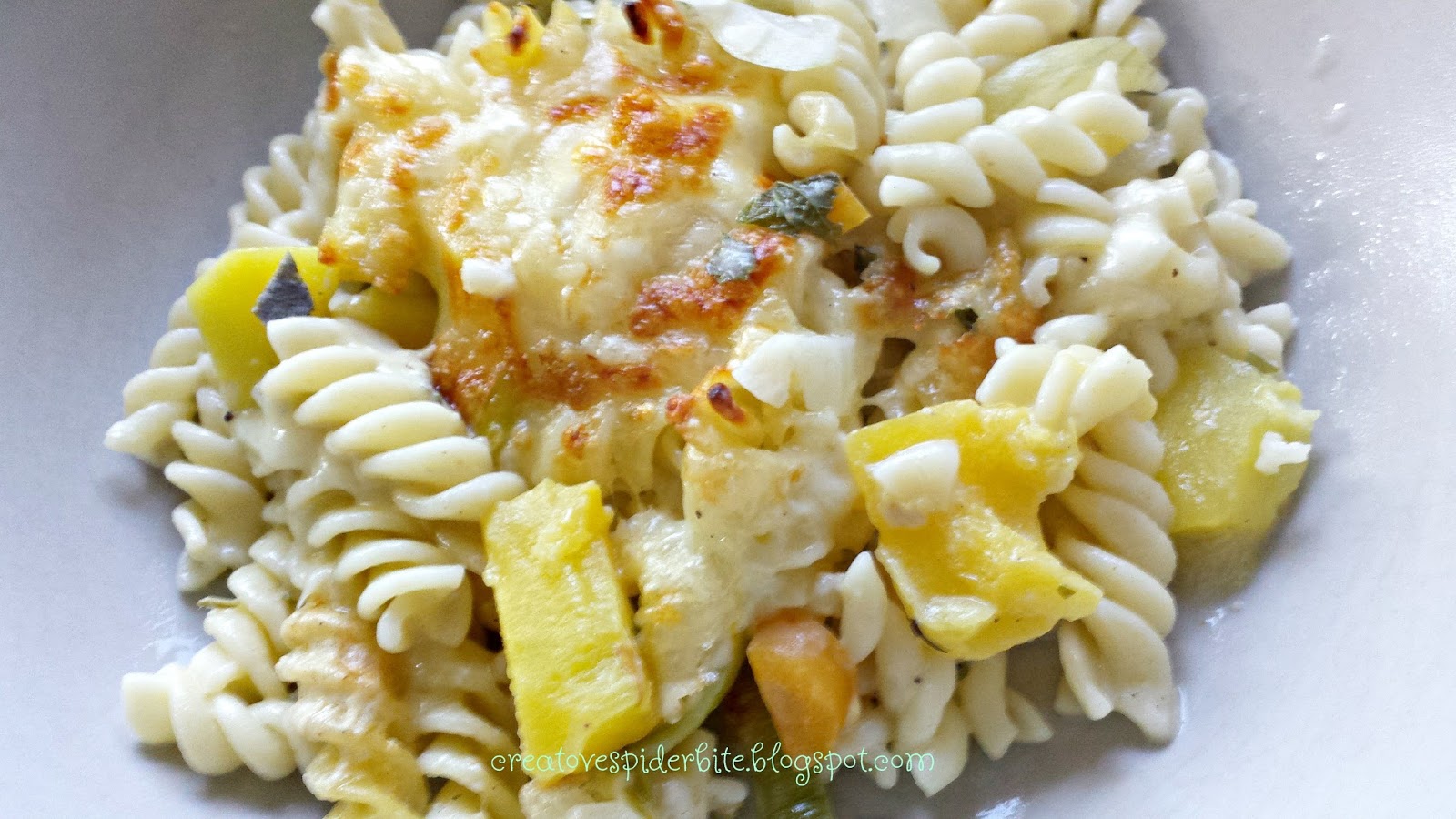 Bitten by that creative Spider Lemon and Sage PumpkinPastaCasserole