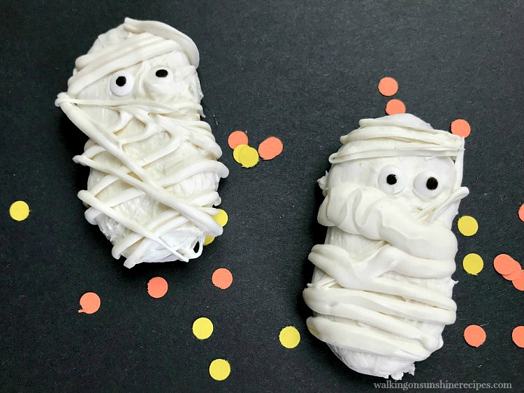 Nutter Butter Mummy Halloween Cookies