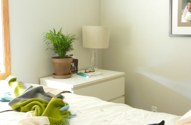 simple bedroom dresser as nighstand