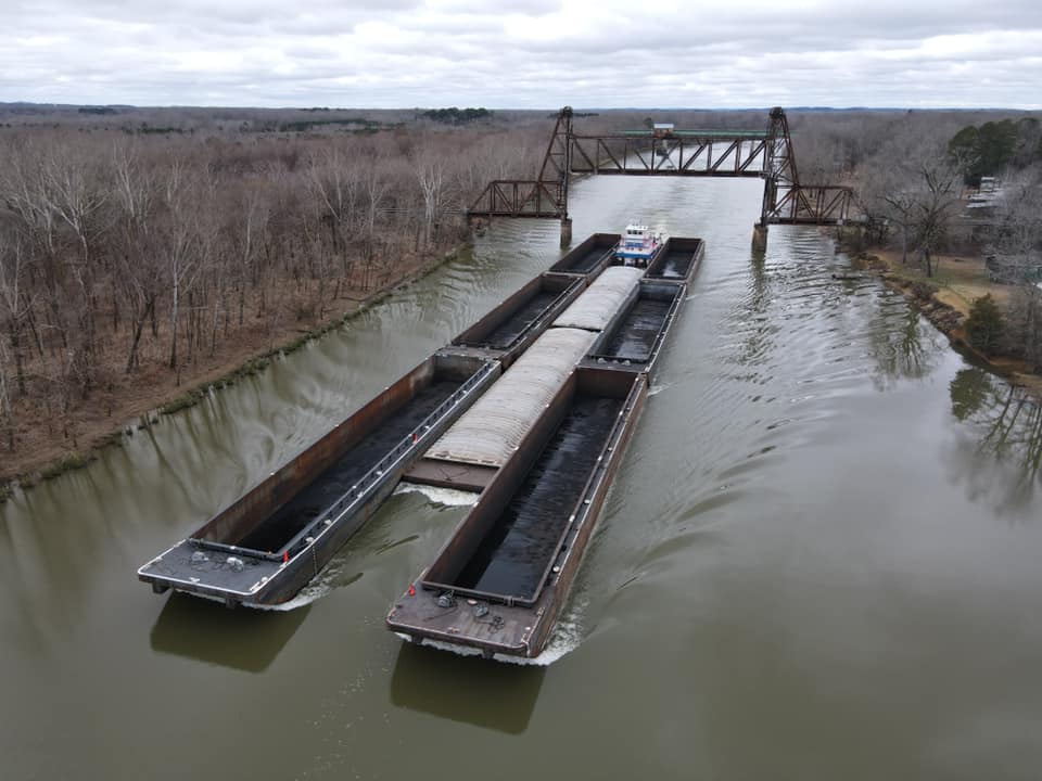 Industrial History 1927 AGR Bridge over Black Warrior River, Htows and Demopolis Lock & Dam