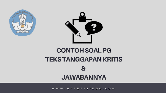33 Contoh Soal Teks Tanggapan Kritis Pg Beserta Jawabannya