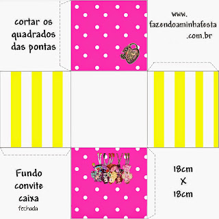 Este modelo es para hacer la invitación - cajita.