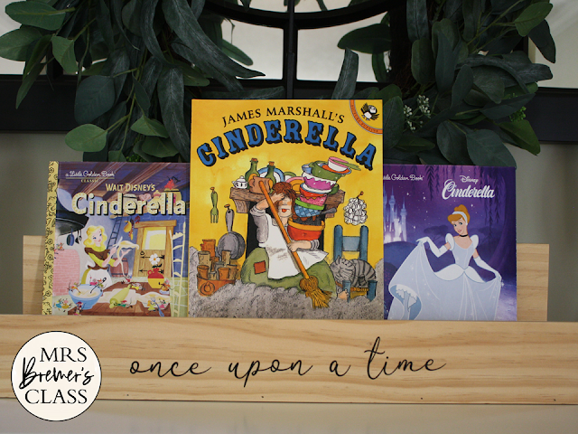 Cinderella Fairy Tales activities unit with Common Core aligned literacy companion activities for First Grade and Second Grade