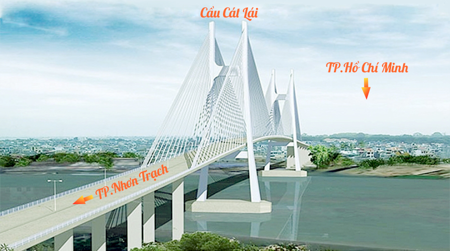 Phối cảnh Cầu Cát Lái bắc qua sông Đồng Nai, Nối HCM và đồng Nai